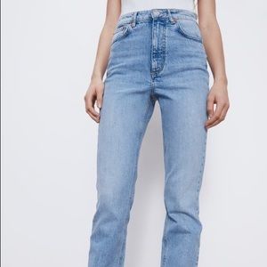 Zara high wasted straight leg jeans